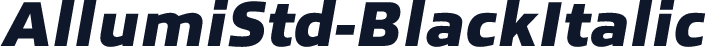 AllumiStd-BlackItalic