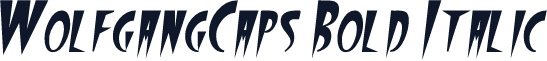 WolfgangCaps Bold Italic