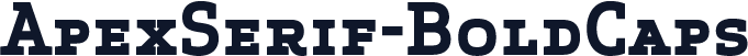 ApexSerif-BoldCaps