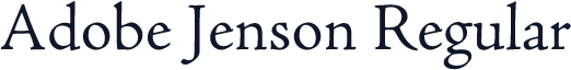 Adobe Jenson Regular
