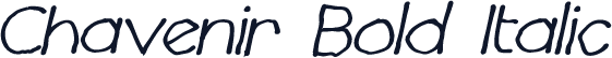 Chavenir Bold Italic