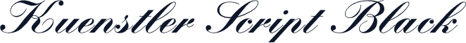 Kuenstler Script Black