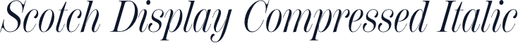 Scotch Display Compressed Italic