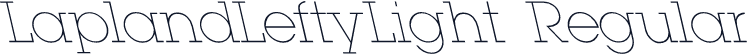 LaplandLeftyLight Regular