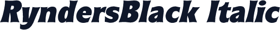 RyndersBlack Italic