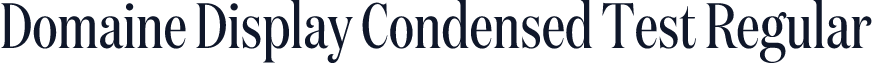 Domaine Display Condensed Test Regular