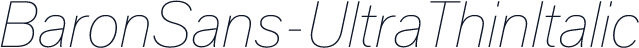 BaronSans-UltraThinItalic
