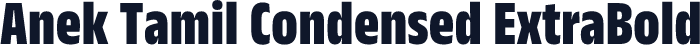 Anek Tamil Condensed ExtraBold