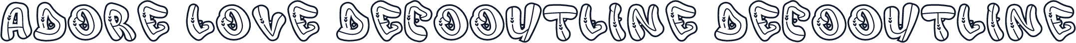 Adore Love DecoOutline DecoOutline