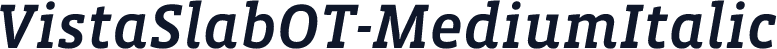 VistaSlabOT-MediumItalic