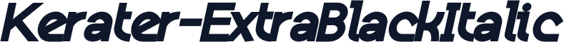 Kerater-ExtraBlackItalic