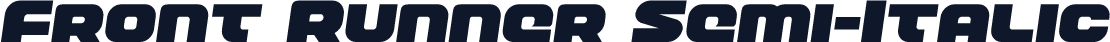 Front Runner Semi-Italic