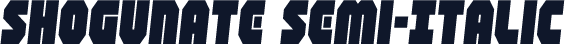 Shogunate Semi-Italic