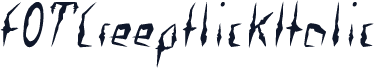 FOTCreepflickItalic