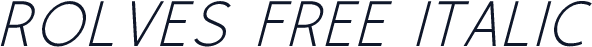 Rolves Free Italic