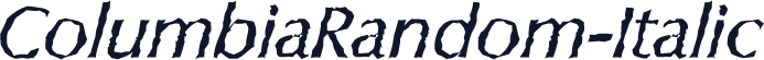 ColumbiaRandom-Italic