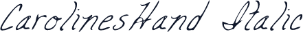 CarolinesHand Italic