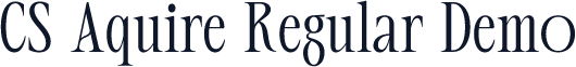CS Aquire Regular Demo