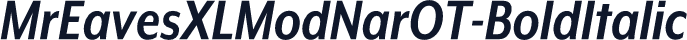 ☞MrEavesXLModNarOT-BoldItalic