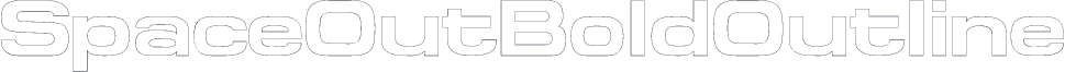 SpaceOutBoldOutline