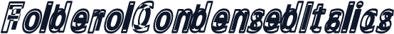 FolderolCondensedItalics