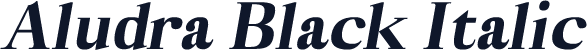 Aludra Black Italic