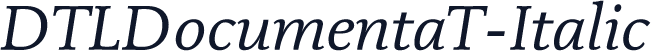 DTLDocumentaT-Italic