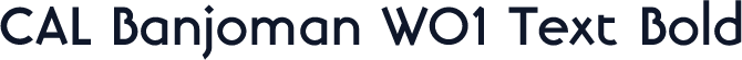 CAL Banjoman W01 Text Bold