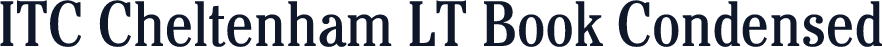 ITC Cheltenham LT Book Condensed