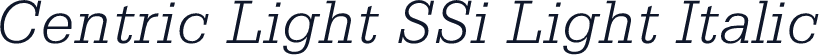 Centric Light SSi Light Italic