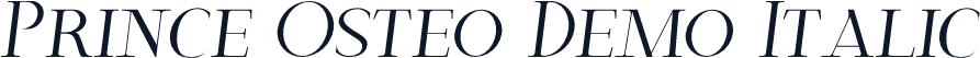 Prince Osteo Demo Italic