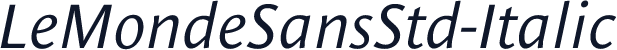 LeMondeSansStd-Italic