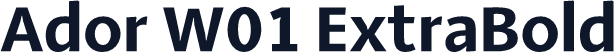 Ador W01 ExtraBold