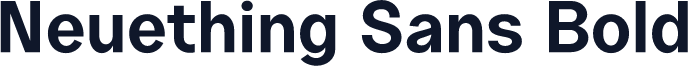 Neuething Sans Bold