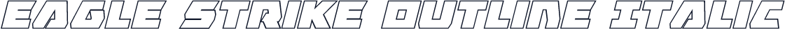 Eagle Strike Outline Italic