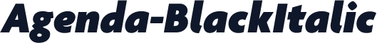 Agenda-BlackItalic