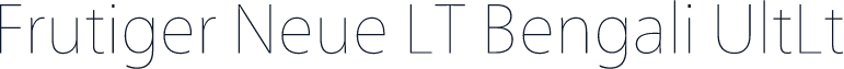 Frutiger Neue LT Bengali UltLt