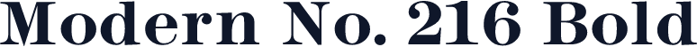 Modern No. 216 Bold