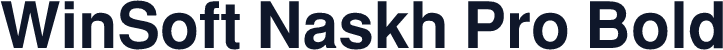 WinSoft Naskh Pro Bold