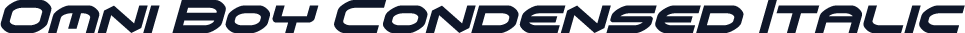 Omni Boy Condensed Italic
