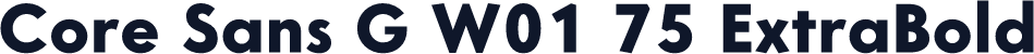 Core Sans G W01 75 ExtraBold