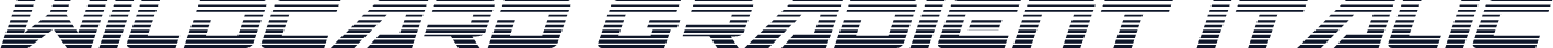 Wildcard Gradient Italic