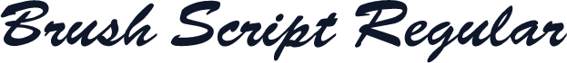 Brush Script Regular