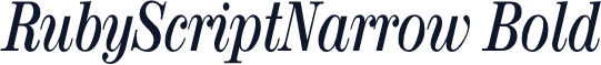 RubyScriptNarrow Bold