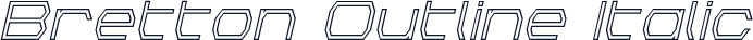 Bretton Outline Italic