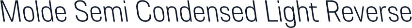 Molde Semi Condensed Light Reverse
