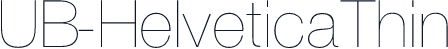 UB-HelveticaThin