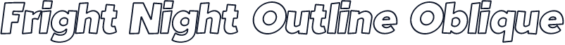 Fright Night Outline Oblique