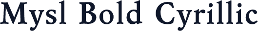 Mysl Bold Cyrillic