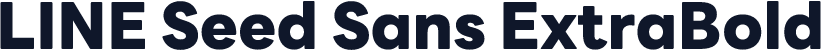 LINE Seed Sans ExtraBold